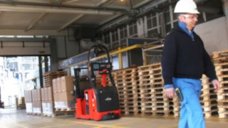Automated forklift truck from Linde Automated forklift truck from Linde