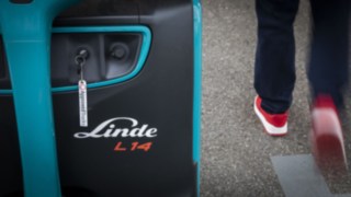 Der Hochhubwagen L14 von Linde. 