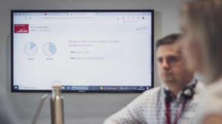 The energy navigator being presented at the World of Material Handling 2022